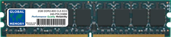 2GB DDR2 800MHz PC2-6400 240-PIN ECC DIMM (UDIMM) MEMORY RAM FOR COMPAQ SERVERS/WORKSTATIONS